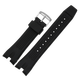 Ruinai She is suitable for Citizen Chengcheng AW1475 S094828 1476 1477 1479 4155 silicone rubber strap Black-black buckle 24mm