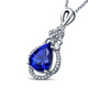 White tanzanite necklace 18k gold colored gemstone necklace holiday gift for wife 1.8 carat 12.9 points diamond