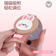 MIXSAS children's seat belt regulator car anti-neck fixator baby car cartoon limiter shoulder guard cover [pink-rabbit] skin-friendly fur
