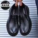 
Sulaika wide head, big feet, wide feet, fat feet, men's plus fat, plus size leather shoes, casual leather shoes, men's dad spring and autumn 3893 brown plus velvet 38