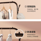 Lohas Time Simple Clothes Rack Floor-standing Clothes Rack Home Indoor Clothes Rack Clothes Rack Floor-standing Bedroom Multifunctional Clothes Rack Black 110cm Width - Bilateral Tree Branches