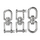Tianzhuo Hardware 304 stainless steel universal swivel ring 8-character swivel connecting ring chain buckle fast dog chain rigging accessories pet M4-OO type