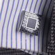 Suican men's tie clip cufflink set business wedding high-end tie clip pin birthday gift suit cuff pin cuff pin black retro pattern cufflink set