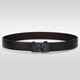 CK belt men's genuine leather cowhide toothless automatic buckle groom wedding trousers belt 2025 new style black CK 110cm