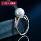 Heidi 10-11mm freshwater pearl ring for women with adjustable opening S925 silver birthday gift with certificate