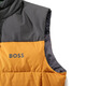 Hugo Boss (Hugo Boss) Herrengrün-Serie Wasserresistente dünne Ente Down Down Down Down Jacke Funktionale Weste Herrenkleidung 50497645 702 Ingwer grau-grün kleiner Logo-Offset Druck l