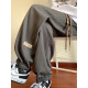 
Liangzi Fatty Large Size Casual Pants Men's Spring and Summer Thin Style Loose Large Size Heavy Straight-Piece Sports Waiter Trousers Trends Trends K1049 Black 5XL 210Jin [Jin equals 0.5 kg] to 240Jin [Jin equals 0.5 kg] Wearable