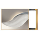 Huaixue Modern Simple Electric Meder Box Pintura de decoración Minimalista Resumen Caja de corriente débil Pintura Distribución de restaurantes Pintura colgante sin perforación JD11762 [espacio abstracto] 70*50cm (bloque 60*40) Marco negro hidráulico