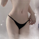 Sexy underwear for women, extremely tempting, high-end, extremely tempting, sexy and hot, one-thread thong, women's hot open, black, one size fits all