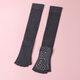 Huodiniao yoga socks, professional sports socks, non-slip women's toe socks, long tube knee socks, adult Pilates split toe floor socks, black - open toe half knee socks
