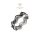 Chow Tai Fook MONOLOGUE Monologue Ambition Series Iris Retro Platinum Ring Female MO86 Birthday Gift No. 12