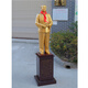Yushiju Chairman Mao's bronze statue poses as a great man's office brass Mao Zedong's living room study decoration sculpture as a gift for leaders, 29 cm winning ticket, one-piece casting with base