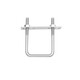 Jinchao 304 stainless steel square card, right-angle card, U-bolt, right-angle screw, U-shaped square card, square pipe clamp, M6*20*50 2 pcs (including baffle nut)