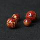 Xiyinfu original ore red cinnabar six-character mantra bracelet loose beads single bead handmade DIY round bead bracelet accessories six-character mantra 14 mm one piece