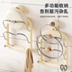 Youqin suction cup pot lid rack wall-mounted kitchen multi-functional storage shelf with hook cutting board placer cream color + sausage mouth sticker suction cup double hook
