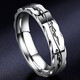 Core luxury engraving men's ring men's trendy Korean style hip-hop single men's open index finger ring adjustable tail ring