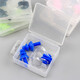 Youdingqi Swimming Nose Clip Earplug Set Unisex Waterproof Anti-Slip Nose Protector Diving Anti Nose Off Blue