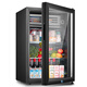 Xinfei (Frestec) Ice Bar Refrigerator Fresh Cabinet European Constant Temperature Red Wine Cabinet Hotel Home Living Room Refrigerator Mini Small Single Door Office Fresh Display Display Sample Tea Beverage Cabinet 148 Liter Black Liner Refrigeration + Micro Freezing + With Light + Lock