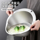 Best helper Nicholas Tse recommends 316L stainless steel drain basket multi-functional rice washing artifact household rice washing vegetable washing fruit kitchen special dishwashing basin