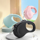 Hippidog new dog outing solid color versatile automatic traction rope retractable cat walking rope dog walking rope pet traction rope Ori powder 3 meters universal for dogs and cats