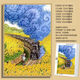 Taoli Family Monet Starry Sky Van Gogh's Beauty Puzzle 1000 pieces with framed handmade decorative painting healing gift puzzle toys Mr. Van Gogh's Wind-F826 1000 pieces of puzzle (no photo frame)