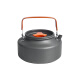 Outdoor kettle camping coffee pot portable tea kettle 1.6L fishing picnic stove tea kettle cooking utensils 1.2L stainless steel kettle (storage bag included) 2L