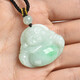 Phoenix Jewelry Natural Jade Jade Buddha Pendant Jade Pendant Ladies Model Burmese A Good Maitreya Buddha Birthday Gift Practical