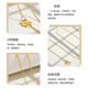 DL 1998 Fat Donglai same style 18k gold plain chain necklace gold-plated 18K gold female clavicle chain Au750 color gold O-shaped chain for girls 18K gold O-shaped chain M buckle