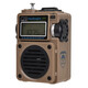 
Hanrongda HRD-701 upgraded version portable pocket full-band DSP chip digital display radio micro Bluetooth plug-in audio with lanyard plug-in old man radio Khaki 701 upgraded version + battery + 32G memory card with songs