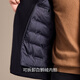 Antonio 90 goose down & detachable liner light luxury business high-end woolen woolen coat men's autumn and winter stand-up collar coat for men