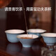 Wuxi Disposable Kung Fu Tea Cup Double-layer Thickened Anti-scalding Business Reception Sugar Cane Bamboo Fiber Tea Cup No-Wash Food Grade Horseshoe Cup 4 Boxes (48 Pack)