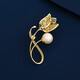Marco Bizzarri high-end brand brooch, light luxury brooch, high-end women's exquisite tulip suit, anti-exposure women's corsage, Valentine's Day gift for girlfriend, wife's birthday gift