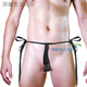 Men's men's underwear ring half thong sexy temptation strap metal hoop thong one-size-fits-all straps can be worn by fat and thin g144