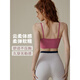 KEJIMITAO Sports Bra Women's Pilates Training Fitness Vest Bra External Shockproof Running Yoga Wear Beautiful Back Bra Light Ivory L
