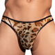 The Temptation of Desire Trendy Men's New European and American Sexy Breathable and Comfortable Leopard Print Hot Thong Briefs Leopard Print One Size (80-130Jin Jin is equal to 0.5 kg)