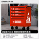 GREENER trolley industrial style coffee oil painting materials mobile household tools file storage cabinet storage rack Raffaelli red simple European storage trolley