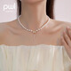 PWL Baroque Freshwater Pearl Bow Necklace Women's French Necklace Light Luxury Versatile Clavicle Chain 2025 New Accessories Bow Freshwater Pearl Necklace