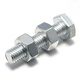 JPHZNB48 grade galvanized hexagonal bolts galvanized screw nut set M6M8M10M12M14M16M18M20M30 M12*120 half thread 50 sets