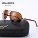
DSUEOOS DESIGN HD polarized sunglasses men driving fishing color changing sunglasses men driving day and night anti-ultraviolet glasses 9906 black gold frame black gray film