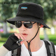 CHALL KITTY Men's Fisherman Hat Summer UV Sun Protection Hat Sun Protection Hat Outdoor Mountaineering Hat Fishing Hat Sun Hat Men Navy Blue - High-end Brand Gift Box Premium