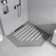 Fantasy Island sunken bathroom slate shower board bathroom foot non-slip stone floor tiles bathroom shower room floor pedal custom shower board 2-piece set no stone base square number 1.2
