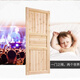 Meikejie rural old-fashioned wooden door custom rental house simple door solid wood fir log room set door rural toilet door set door opening size 205*88*26