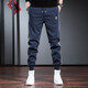Cotton casual pants for men spring and autumn men's loose large size handsome harem pants men's pants men's versatile leggings men's 976 blue XL size (145Jin Jin is equal to 0.5kg -155Jin Jin is equal to 0.5kg) Cotton casual pants for men spring and autumn men's loose large size handsome harem pants men's pants men's versatile leggings men's 976 blue XL size (145Jin Jin is equal to 0.5kg -155Jin Jin is equal to 0.5kg)