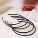 Zuoou headband women's 2025 new style thin style simple thin edge narrow version broken hair press hairpin headband hair bundle hair hole hair accessory khaki + dark coffee + black