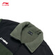 Li Ning Polar Fleece Plus Velvet Knitted Jacket Autumn and Winter Couple Style Warm Stitching Retro Versatile Imitation Sheep Velvet Jacket Thyme Green (841 Styles)-3 S