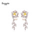 Eternelle French eternal original design camellia earrings are elegant, light luxury and high-end earrings for women