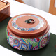 Purple clay tea jar ceramic large sealed jar universal half Jin Jin equal to 0.5 kg black tea green tea Pu'er tea jar household storage jar brown tea jar (sealed jar)