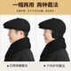 CHICORA middle-aged and elderly hats men's spring and autumn forward hat thin section old man grandfather dad new spring and summer casual peaked cap 301 black thickened M (57-58cm)