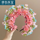 MiU Se (MiU Se) Quanzhou Xunpu hairpin hairpin headband for women, ethnic style Hanfu flower waistband, high-looking artificial flower photo headband, Highlights Night A28-309
