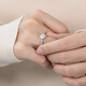 Fanci Fan Qi's one-carat heartfelt engagement ring, engagement anniversary birthday confession gift for girlfriend